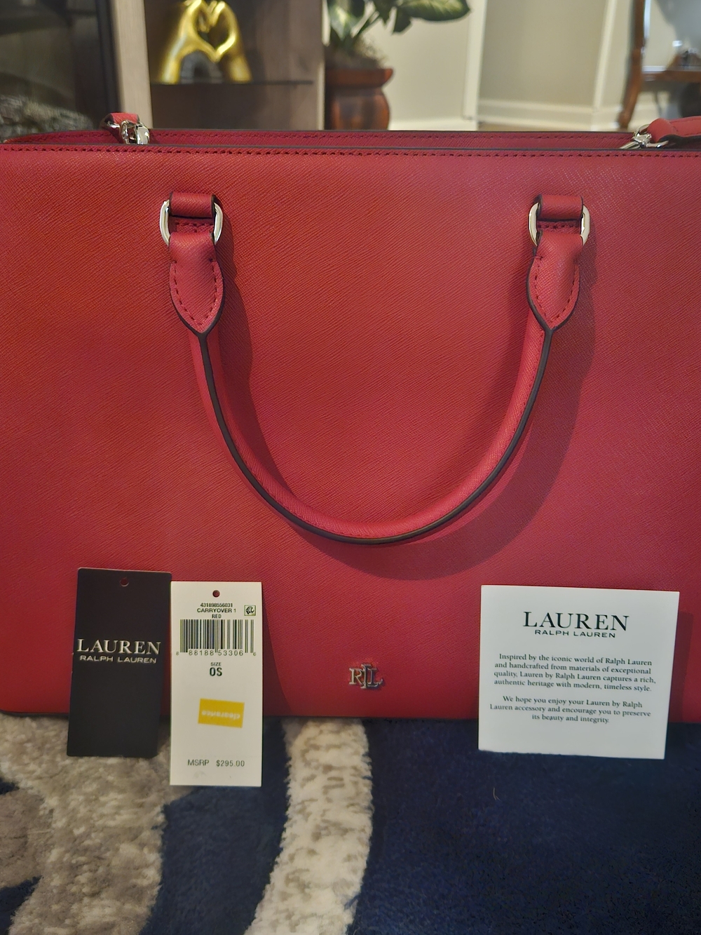 Lauren Ralph Lauren Red Satchel